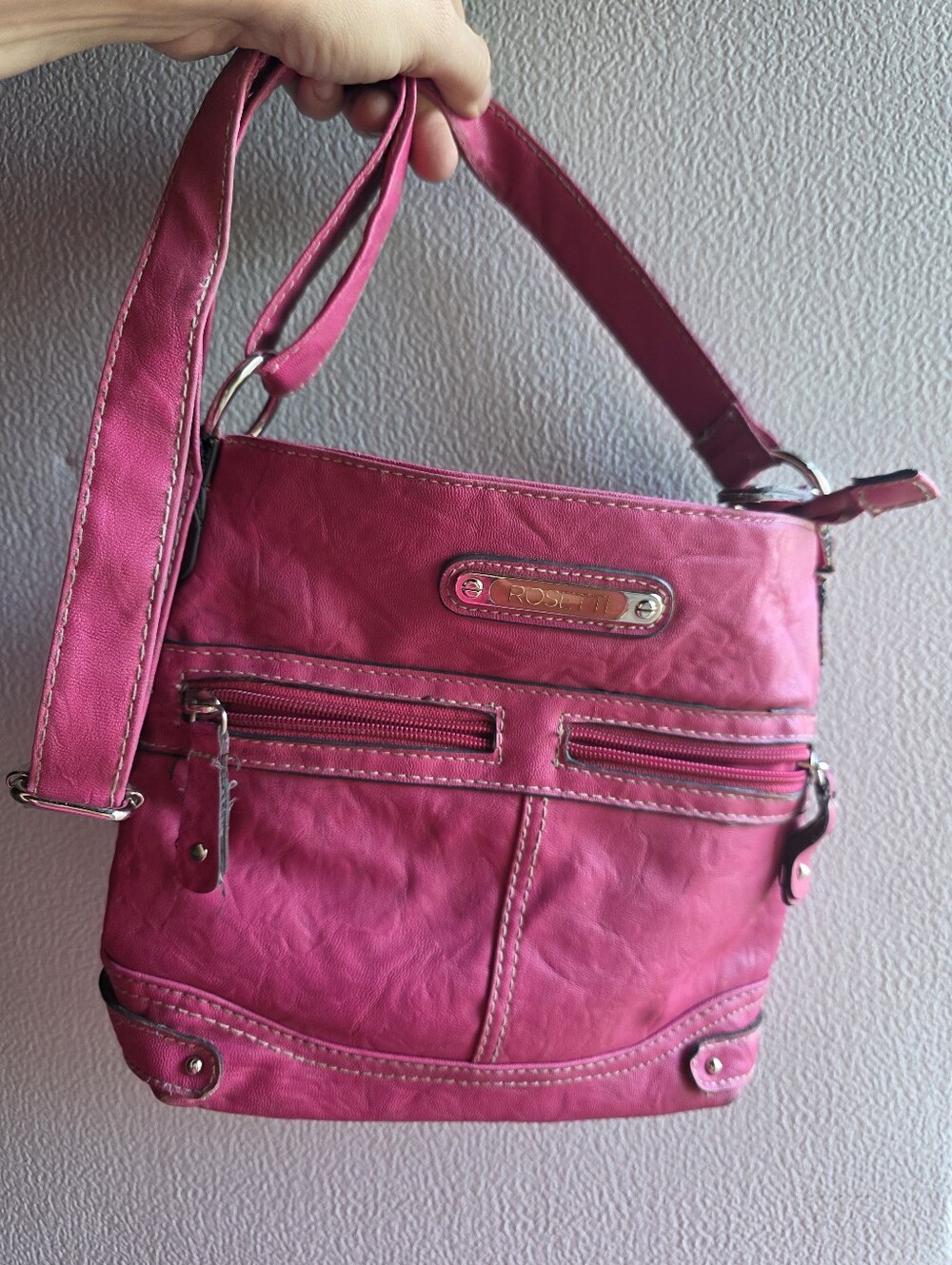 Rosetti Hot Bubblegum Pink Crossbody Shoulder Bag Kawaii Lolita Barbiecore Y2K